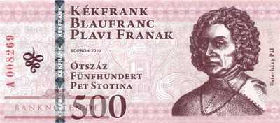 Hungary - Sopron regional money - 500  Forint (#921_UNC)