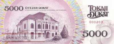 Hungary - Tokaij regional money - 5.000  Dukat (#934_UNC)