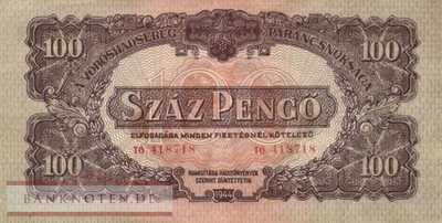 Ungarn - 100  Pengö (#M008-2_VF)