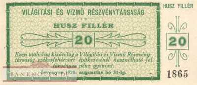 Hungary - Szekesfehervar - 20  Filler (#SZF_001-1_UNC)