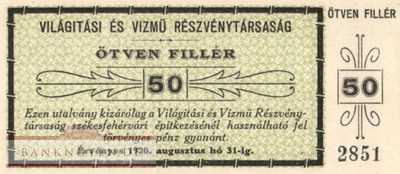 Hungary - Szekesfehervar - 50  Filler (#SZF_001-3_UNC)