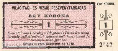 Hungary - Szekesfehervar - 1  Korona (#SZF_001-4_UNC)
