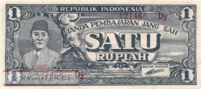 Indonesia - 1  Rupiah (#017a_UNC)