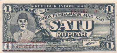 Indonesia - 1  Rupiah (#017a_AU)
