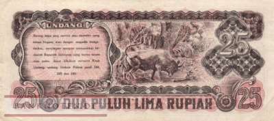 Indonesien - 25  Rupiah (#023_VF)
