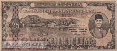 Indonesia - 25  Rupiah (#023_VG)