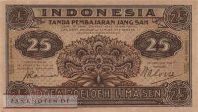 Indonesien - 25  Sen (#032_AU)