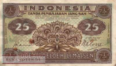 Indonesia - 25  Sen (#032_F)