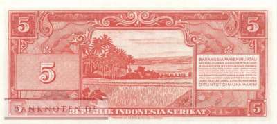 Indonesien - 5  Rupiah (#036_UNC)
