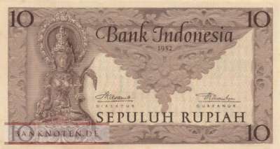 Indonesia - 10 Rupiah (#043b_AU)