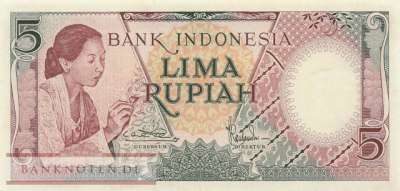 Indonesien - 5 Rupiah (#055_UNC)