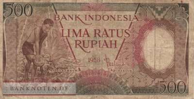 Indonesia - 500  Rupiah (#060_VG)