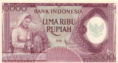 Indonesien - 5.000  Rupiah (#064_UNC)