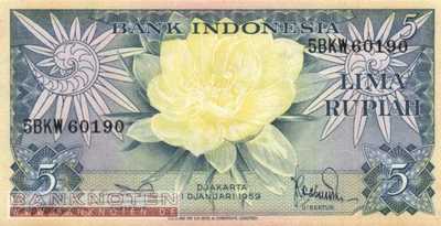 Indonesia - 5 Rupiah (#065_UNC)