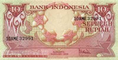 Indonesien - 10 Rupiah (#066_UNC)