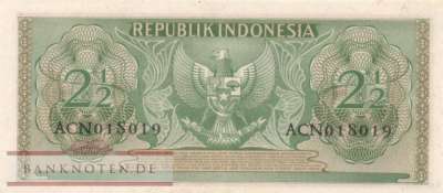 Indonesien - 2 1/2  Rupiah (#073_XF)