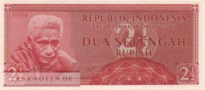 Indonesia - 2 1/2  Rupiah (#073_UNC)