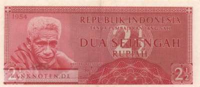 Indonesien - 2 1/2  Rupiah (#073_XF)