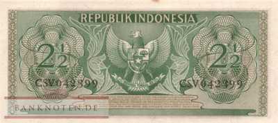 Indonesia - 2 1/2  Rupiah (#075_AU)