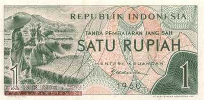 Indonesia - 1  Rupiah (#076_UNC)