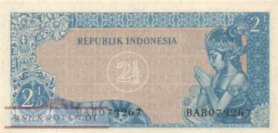 Indonesien - 2 1/2  Rupiah (#079B_UNC)