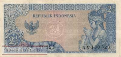 Indonesien - 2 1/2  Rupiah (#081b_VF)