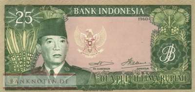 Indonesia - 25  Rupiah (#084b_UNC)
