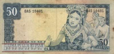 Indonesien - 50  Rupiah (#085a_VF)