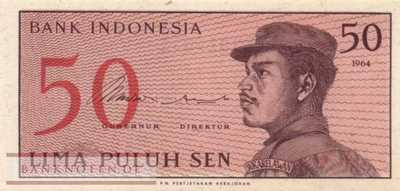 Indonesien - 50  Sen - Ersatzbanknote (#094aR_UNC)