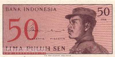 Indonesien - 50  Sen (#094a_UNC)