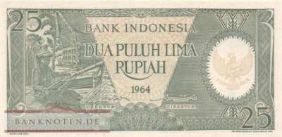 Indonesia - 25 Rupiah (#095_UNC)
