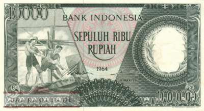 Indonesia - 10.000  Rupiah (#100_XF)