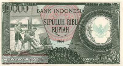 Indonesia - 10.000  Rupiah (#101b_UNC)