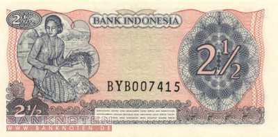 Indonesia - 2 1/2  Rupiah (#103a_UNC)