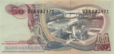 Indonesien - 50  Rupiah (#107a_UNC)