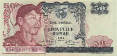 Indonesia - 50  Rupiah (#107a_UNC)