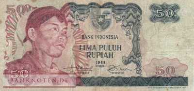 Indonesia - 50  Rupiah (#107a_F)