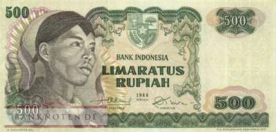 Indonesia - 500  Rupiah (#109a_UNC)