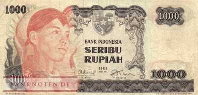 Indonesia - 1.000 Rupiah (#110a_F)
