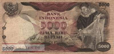 Indonesien - 5.000  Rupiah (#114a_F)