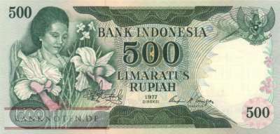 Indonesia - 500  Rupiah (#117_UNC)