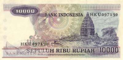 Indonesien - 10.000  Rupiah (#118_VF)