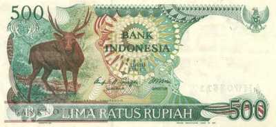 Indonesien - 500  Rupiah (#123a_VF)