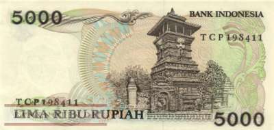 Indonesia - 5.000  Rupiah (#125a_AU)