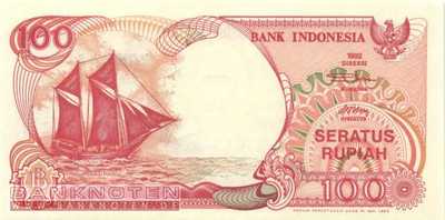 Indonesien - 100  Rupiah (#127a_UNC)