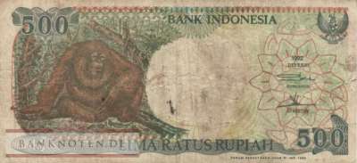 Indonesia - 500  Rupiah (#128e_F)