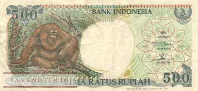Indonesien - 500  Rupiah (#128f_VF)