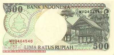 Indonesia - 500  Rupiah (#128h_UNC)