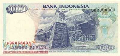 Indonesia - 1.000 Rupiah (#129a_UNC)