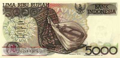 Indonesien - 5.000  Rupiah (#130a_UNC)